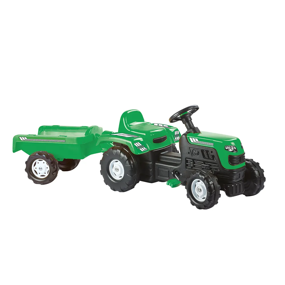Tractor ranchero a pedal con trailer