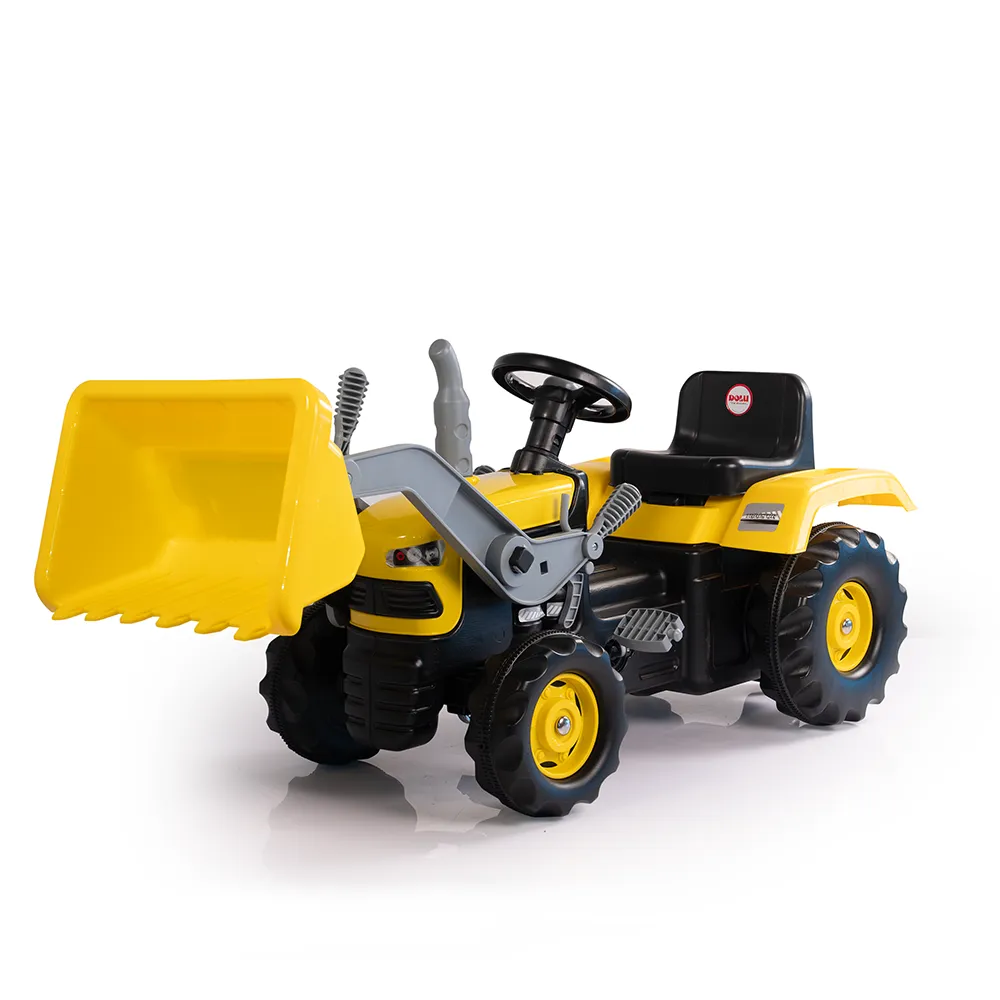 Tractor a pedal con pala cargadora