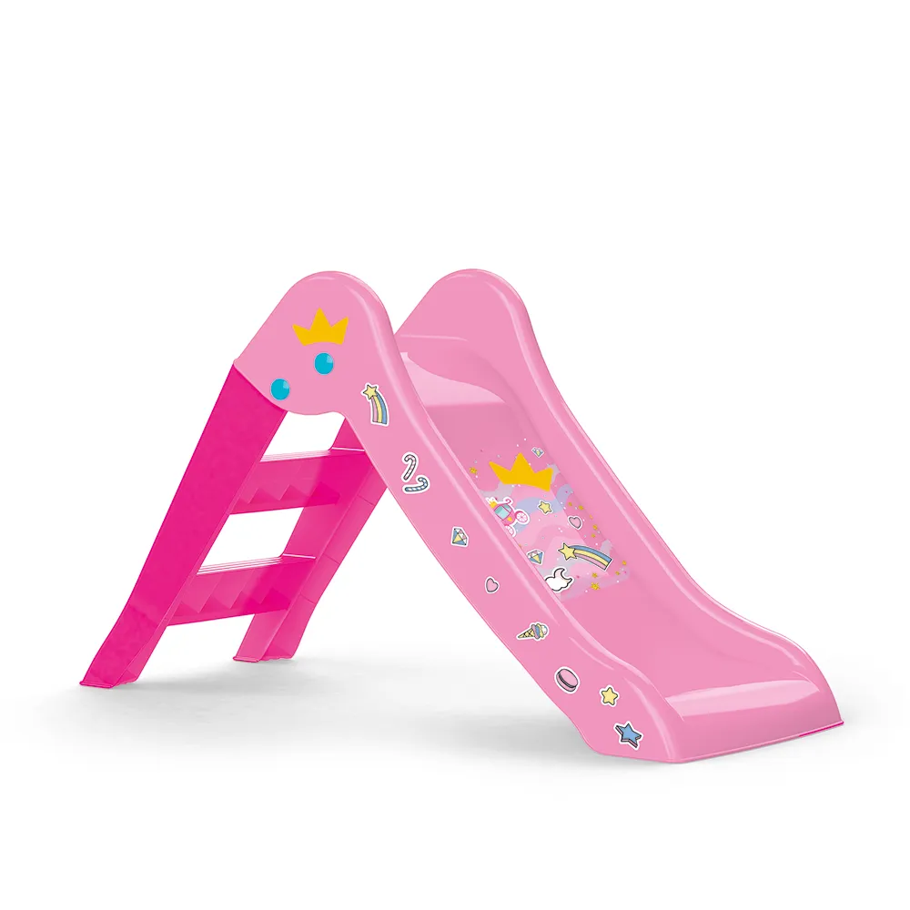 Tobogán unicornio con escalera plegable